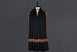 Fine wool Embroidered black shawl 40"x80"