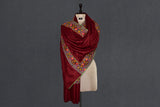Pashmina embroidered stole 28x80 inch