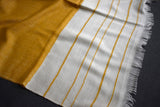 Pashmina handwoven lemon stole 28x80 inch