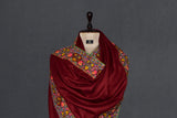 Pashmina embroidered stole 28x80 inch