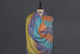 Pashmina hand embroidered shawl designdar 40x80 inch