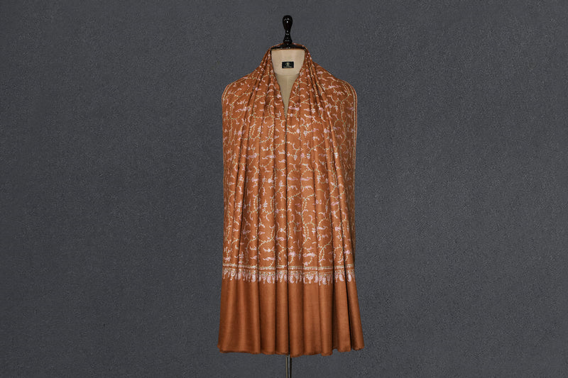 Pashmina hand embroidered jall shawl  40x80 inch