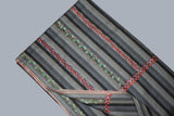 Fine wool Embroidered womens stripe shawl 40"x80"