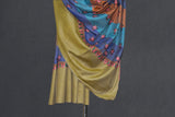 Pashmina hand embroidered shawl designdar 40x80 inch