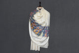 Hand embroidered pashmina shawl 40X80 inch paldar