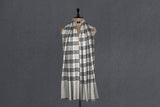 Pashmina handwoven check stole 28x80 inch