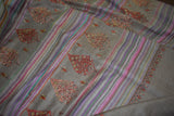 Pashmina hand embroidered shawl designdar 40x80 inch