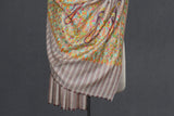 Pashmina hand embroidered shawl 40x80 inch
