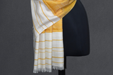 Pashmina handwoven lemon stole 28x80 inch