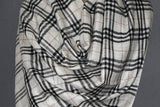 Pashmina handwoven check stole 28x80 inch