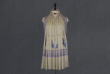 Embroidered fine wool stole 28x80 inch