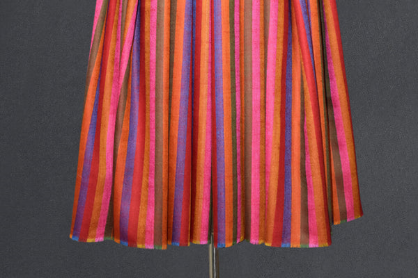 Hand woven pashmina stripe shawl 40x80 inch NOOR
