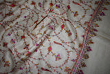 Pashmina embroidered stole 28x80 inch