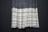 Pashmina handwoven grey stole 28x80 inch