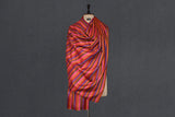 Hand woven pashmina stripe shawl 40x80 inch NOOR