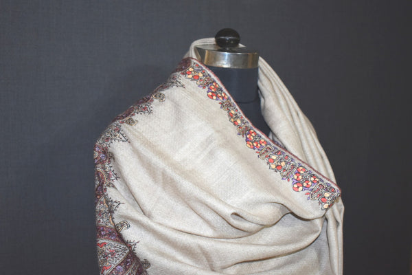 large size pashmina hand embroidery shawl