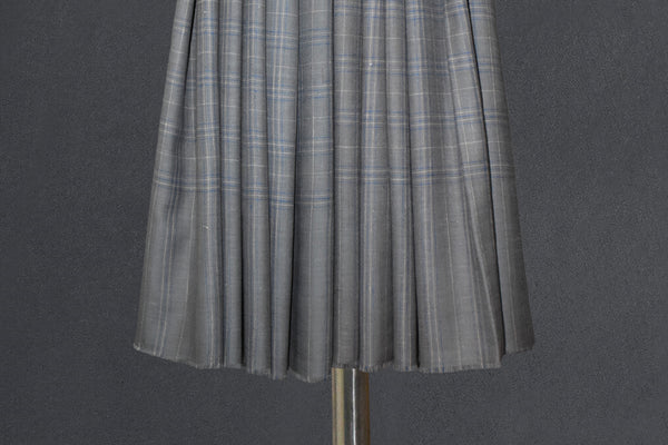 Handwoven pashmina check shawl 40x80 inch