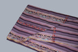 Fine wool Embroidered stripes shawl 40"x80"