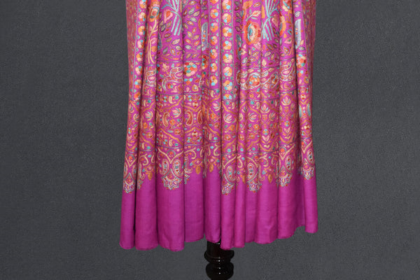 embroidered pashmina jammawar shawl 40X80 inch