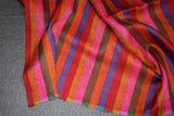 Hand woven pashmina stripe shawl 40x80 inch NOOR