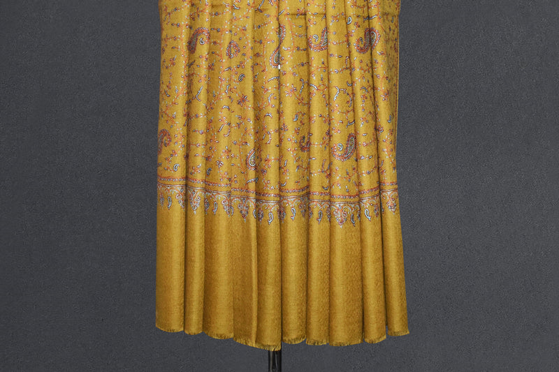 Hand embroidered pashmina jallwork shawl 40X80 inch