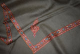 Pashmina embroidered stole 28x80 inch