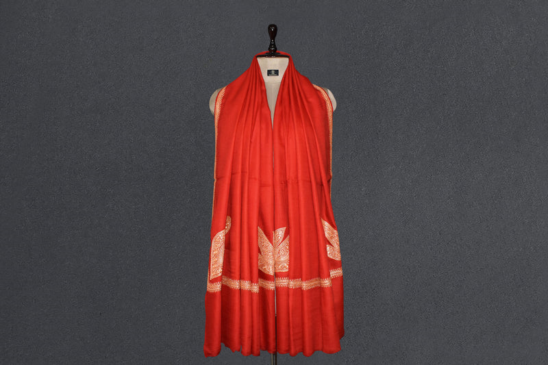 kashmiri pashmina tilla work shawl 40x80 inch