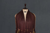 Fine wool Embroidered shawl 40"x80"