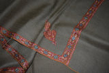 Pashmina embroidered stole 28x80 inch