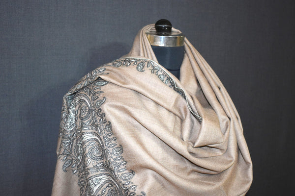 large size pashmina hand embroidery shawl