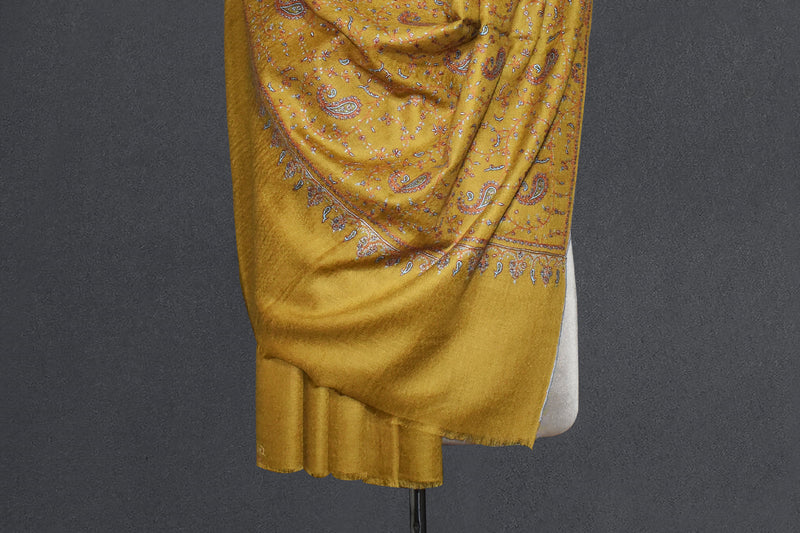 Hand embroidered pashmina jallwork shawl 40X80 inch