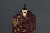 Fine wool Embroidered shawl 40"x80"