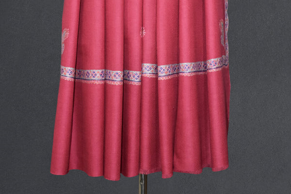 Pashmina embroidered stole 28x80 inch