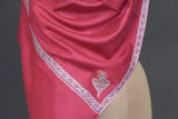 Pashmina embroidered stole 28x80 inch