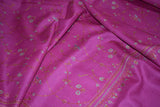 Hand embroidered pashmina jallwork shawl 40X80 inch pink