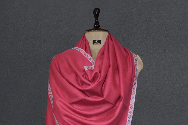 Pashmina embroidered stole 28x80 inch