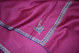 Pashmina embroidered stole 28x80 inch