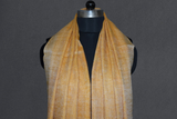 Pashmina handwoven yellow stole 28x80 inch