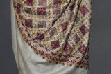 hand embroidered pashmina jammawar shawl 40X80 inch