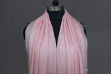 Pashmina handwoven pink stole 28x80 inch