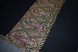 Fine wool Embroidered shawl TAJDAR 40x80 inch