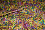 hand embroidered pashmina yellow jammawar shawl 40X80 inch