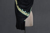 Pashmina tilla black stole 28x80 inch