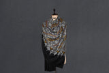 Hand embroidered pashmina jammawar shawl 40X80 inch