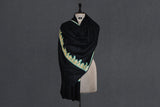 Pashmina tilla black stole 28x80 inch