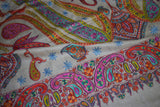 Pashmina hand embroidered shawl designdar jammawar 40x80 inch