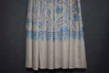 Pashmina embroidered natural stole 28x80 inch