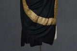 Pashmina Hand embroidered black shawl 40"x80"