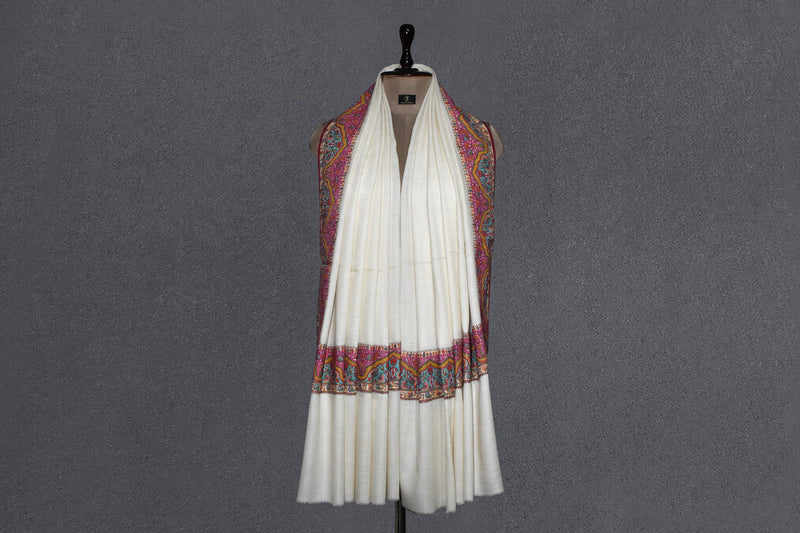 pashmina kalamkari patch shawl 40x80 inch