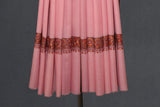 Fine wool Embroidered pink shawl 40"x80"